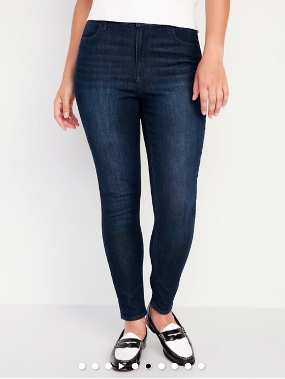 Old Navy Dark Blue High-Rise WOW Super-Skinny Jeans, Size 14P